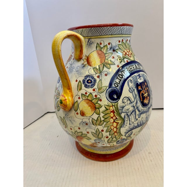 19th Century 19th Century Italian Majolica Olive Oil Jar For Sale - Image 5 of 13