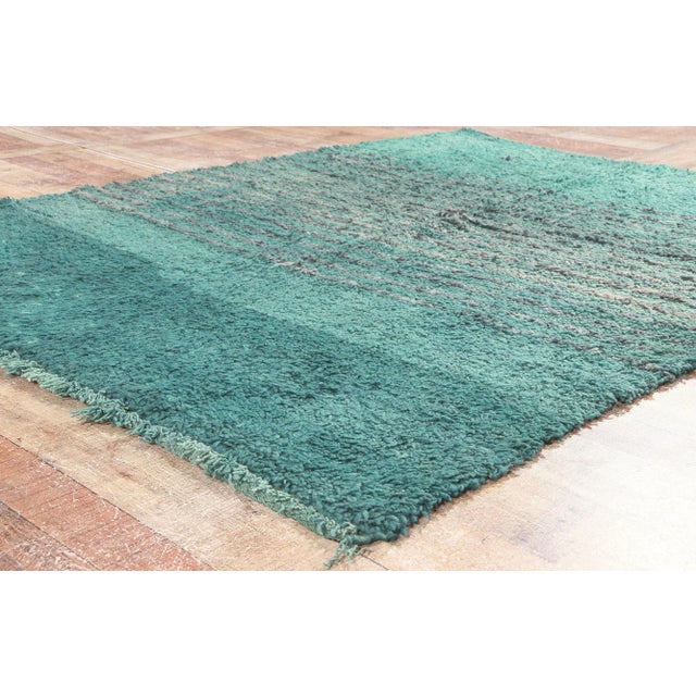 Tribal Vintage Beni Mrirt Moroccan Rug - 05'02 X 06'05 For Sale - Image 3 of 10