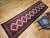 Vintage Persian Malayer Runner Rug, Hand-Knotted Wool, Geometric Pattern, 3x10, Ivory & Red For Sale In Chicago - Image 6 of 15