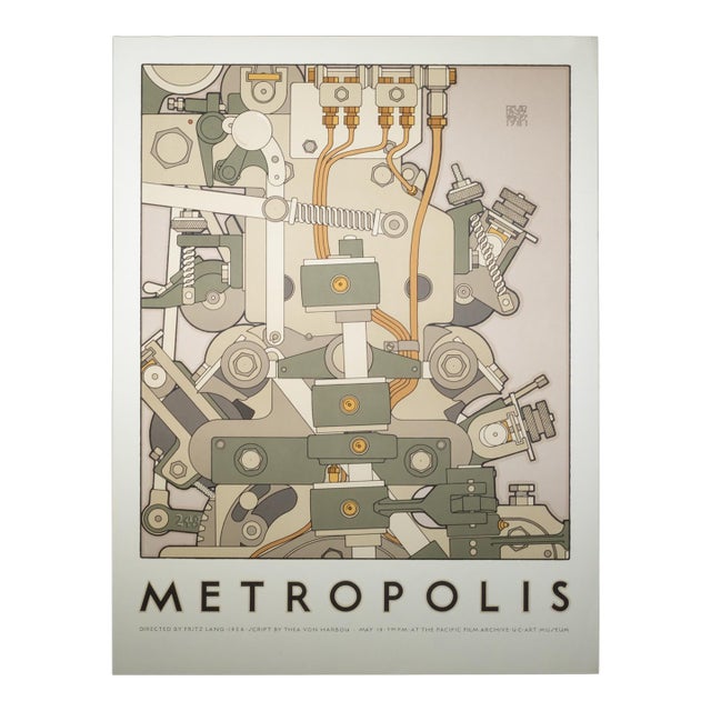 David Lance Goines, Metropolis, Poster 1981 For Sale