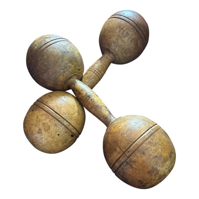 Victorian Wooden Dumbbells For Sale