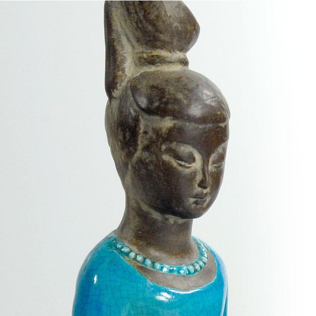 Italian Ceramic Figurine from Ugo Zaccagnini, 1940s For Sale - Image 4 of 12