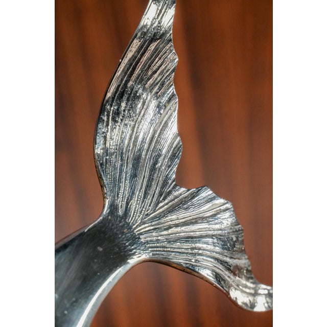 Exceptional Antique Victorian Sterling Silver Dolphin Sculpture Ram Match Striker Holder For Sale - Image 4 of 18