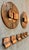 Set of 10, heavy, Art Deco, architectural cabinet hardware made of solid copper with a rich aged patina. The set contains...