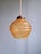 Art Deco Pendant Lights in Amber Cracked Glass, 1920s, Set of 3 For Sale - Image 4 of 13