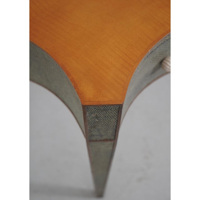 Brown Theodore Alexander Hollywood Regency Snake Skin Desk For Sale - Image 8 of 18