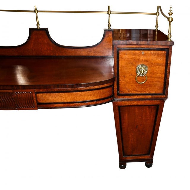 Antique Regency sideboard in satinwood and mahogany - Love the black ebonized trim which accenuates the clean and minimal...