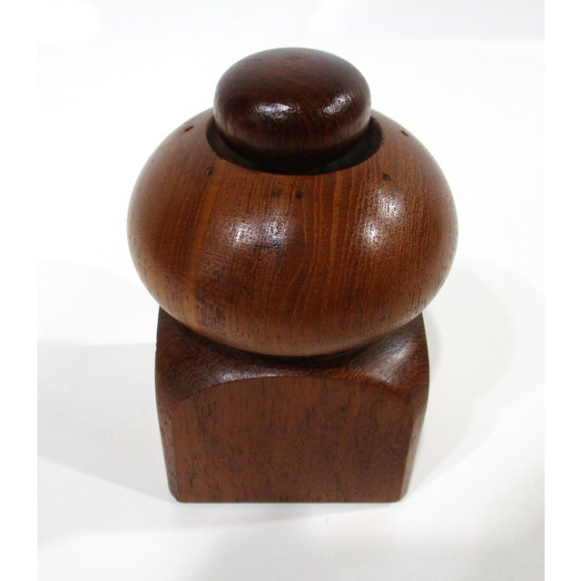Mid-Century Modern Mid 20th Century Dansk Jens Quistgaard Wooden Salt and Pepper Mill Shaker Denmark For Sale - Image 3 of 7