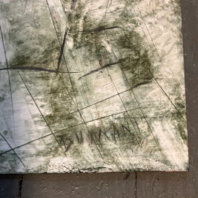 Contemporary Contemporary Original Peter Duncan Abstract Oil Painting/Drawing “Bread of Life” Signed For Sale - Image 3 of 4