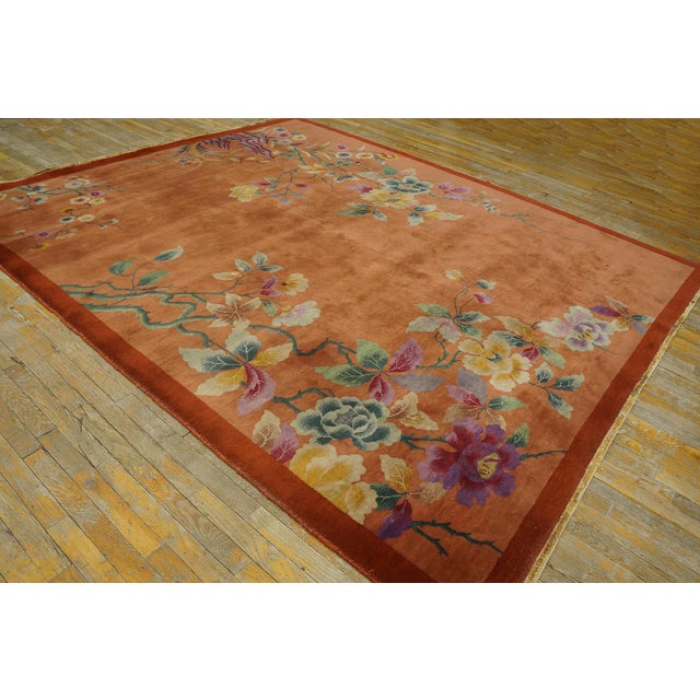 Art Deco 1920s Chinese Art Deco Carpet ( 8' X 9' 6" - 245 X 290 CM ) For Sale - Image 3 of 12