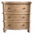 European Oak Night Stand With 3 Drawers For Sale