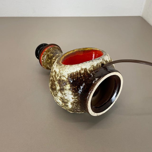 Fat Lava Ceramic Pottery Table Light from Dümler and Breiden, Germany, 1960s For Sale - Image 12 of 14