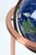 Gem Floor Globe on Copper Stand Semi Precious Lapis Stone For Sale - Image 10 of 17