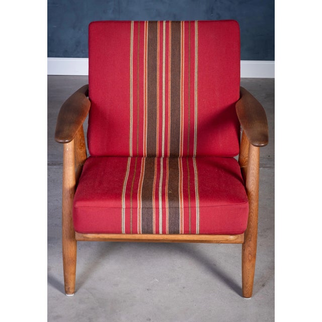 1960s Vintage Danish GE 240 Chair in Oak by Hans J. Wegner for Getama, 1960s For Sale - Image 5 of 12