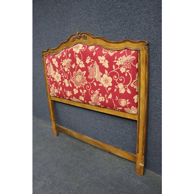 French Country Cherry Queen Headboard For Sale In Philadelphia - Image 6 of 9
