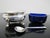 Silver Jbc&s Sterling Silver Condiment Open Salt Pepper Shaker Mustard Pot Set in Case For Sale - Image 8 of 12
