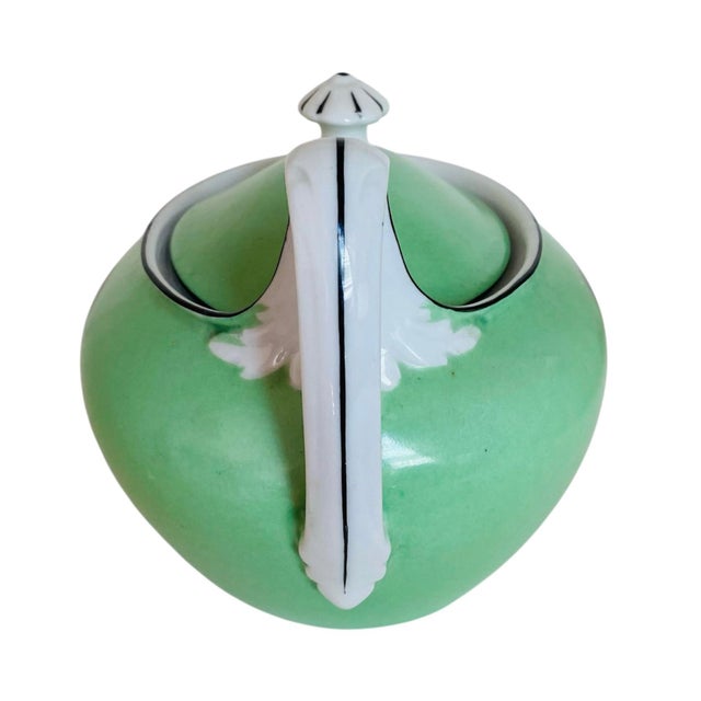 Art Deco Green F & W Tea Service, Set/3 For Sale In Washington DC - Image 6 of 10