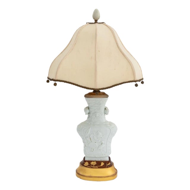 Chinese Blanc De Chine Vase Mounted as Lamp For Sale