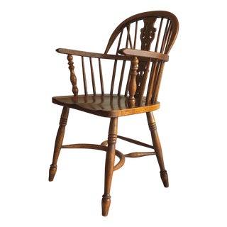 Mid-Century Modern Windsor Elbow Chair in Oak, 1960s For Sale