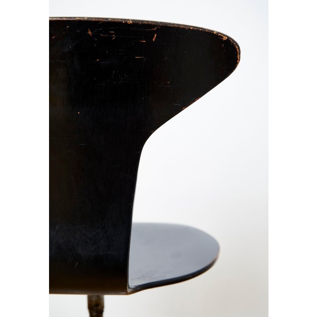 Wood Model 3115 Mosquito Munkegaard School Chair by Arne Jacobsen for Fritz Hansen, 1960s For Sale - Image 7 of 14