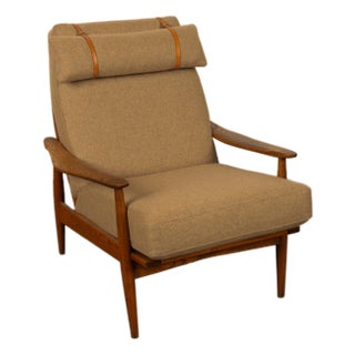 Danish Mid Century Modern Teak Easy Armchair Arne Vodder for France & Son 1960 For Sale
