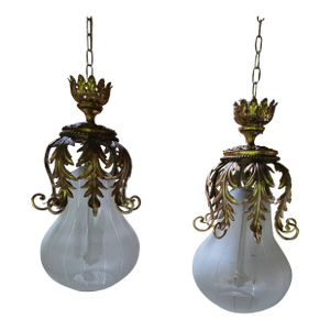 Vintage Mid Century Modern Bagues Style Pendants - Set of 2