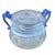 Murano Scavo Glass Amphora Vase With Cobalt Blue Handles For Sale - Image 16 of 17