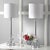 Glass 31 Inch H Crystal Candlestick Table Lamp in Clear - a Pair For Sale - Image 7 of 9