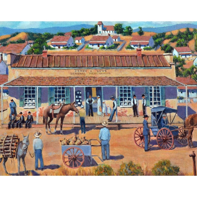 Impressionist New Almaden, 1890 by Milton K. Lanyon For Sale - Image 3 of 8