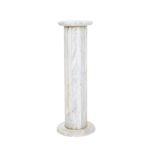 1980s 1980s Marble Column Pedestal For Sale - Image 5 of 8