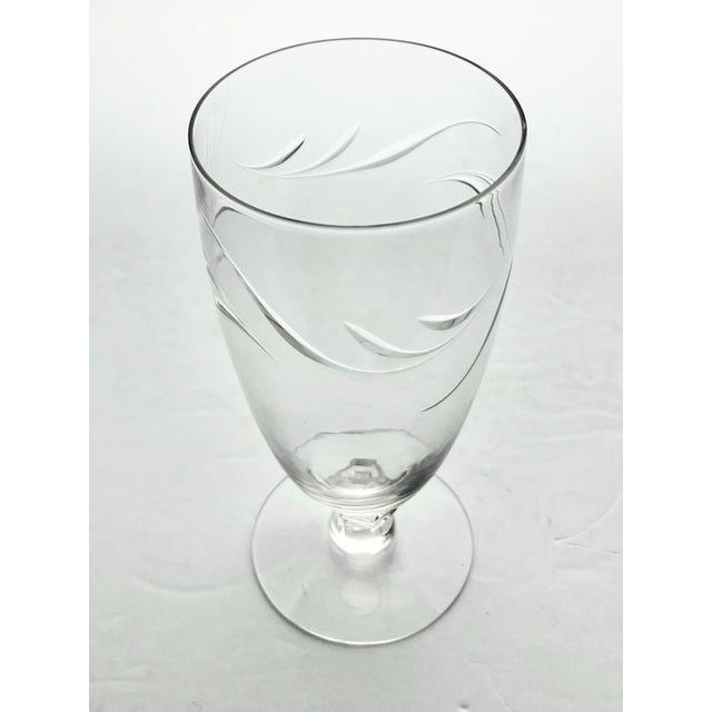 1950s 1950s Tiffin Franciscan “Surf” Iced Tea Glasses - Set of 11 For Sale - Image 5 of 5