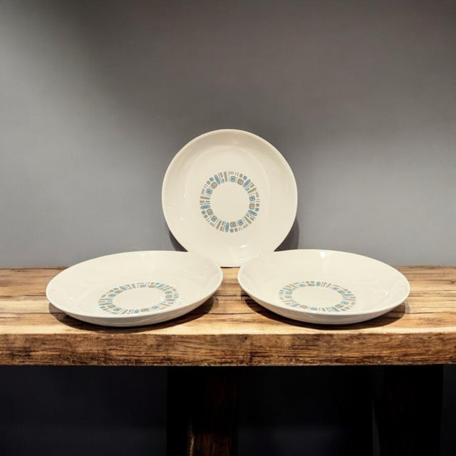 Mid-Century Modern Atomic Canonsburg Temporama Soup Bowls - Set of 3 For Sale - Image 6 of 12