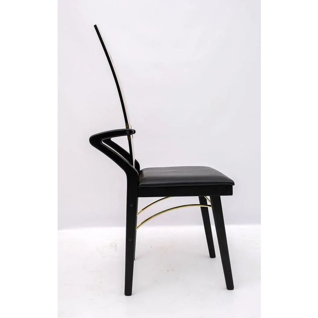 Postmodern Dining Chairs by Pierre Cardin, Italy, 1980s, Set of 4 For Sale - Image 4 of 15