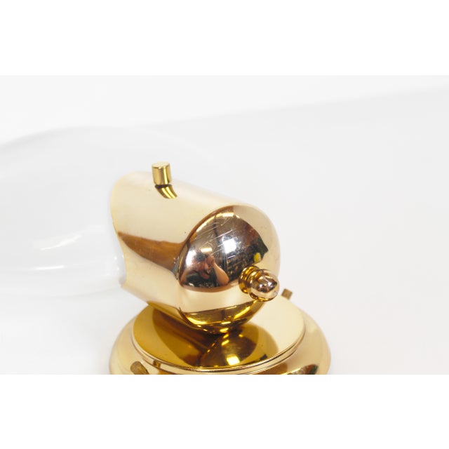 Vintage Wall Lamp in Brass and Murano Glass from Kaiser Leuchten, 1970s For Sale - Image 3 of 7