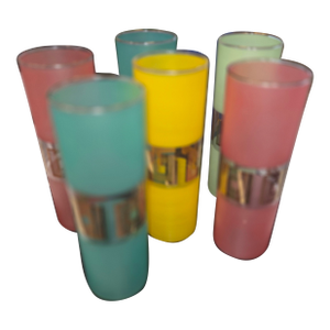 1940s Mid Century Modern Highball Glasses - Set of 6