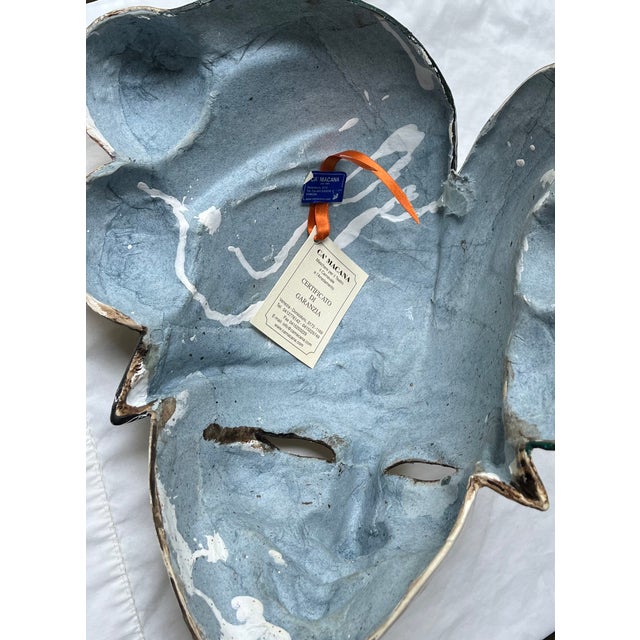 Collection of 8 Vintage Carnival Masks, Handmade in Venice For Sale - Image 18 of 18
