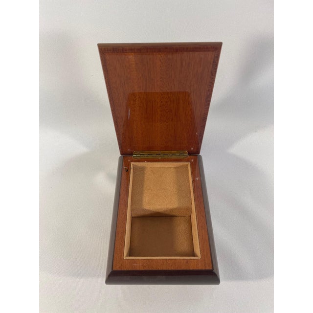 Brown Late 20th Century Small Vintage Italian Marquetry Music Jewelry Box For Sale - Image 8 of 12