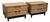 Vintage American of Martinsville Blonde Walnut Nightstands, Pair For Sale