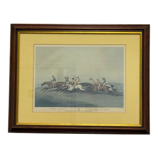 J. Godby + H. Merke for Samuel Howitt “La Course De Chevaux” Equestrian Engraving, Framed For Sale