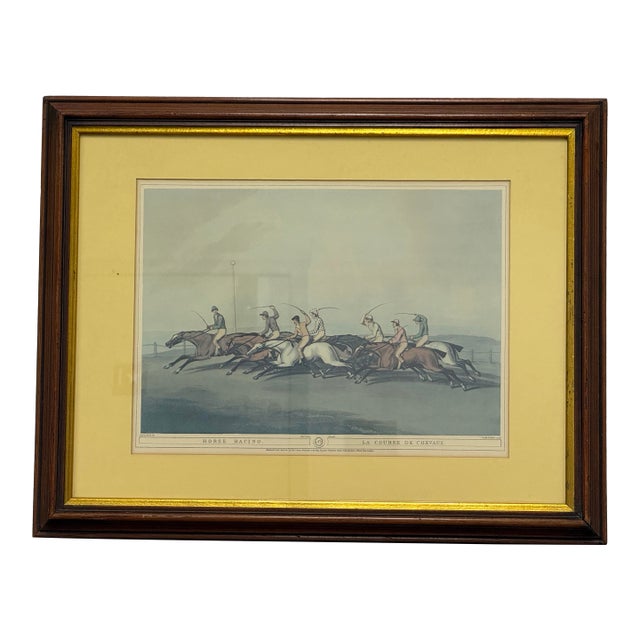 J. Godby + H. Merke for Samuel Howitt “La Course De Chevaux” Equestrian Engraving, Framed For Sale