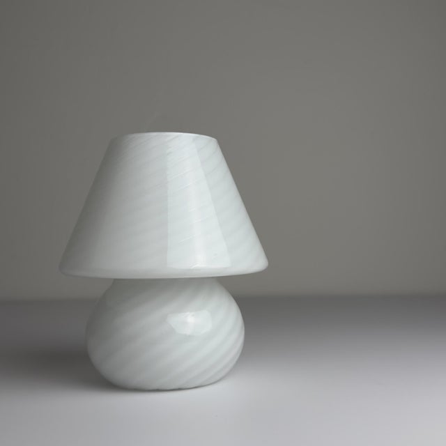 1970s Vintage Swirl Murano Glass Table Lamp, 1970s For Sale - Image 5 of 14