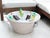 Boho Chic Artifacts Rattan Aluminum Ice Tub in White Wash For Sale - Image 3 of 7