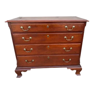 A Antique Eastern Connecticut Cherrywood Chippendale Chest of Drawers, 1770’s