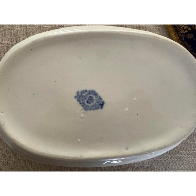 Ceramic Antique Covered Dish Specifically for the 1893 World’s Columbian Exposition in Chicago For Sale - Image 7 of 10