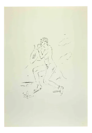 Filippo De Pisis, The Citaredo Near the Sea, 1968, Lithograph