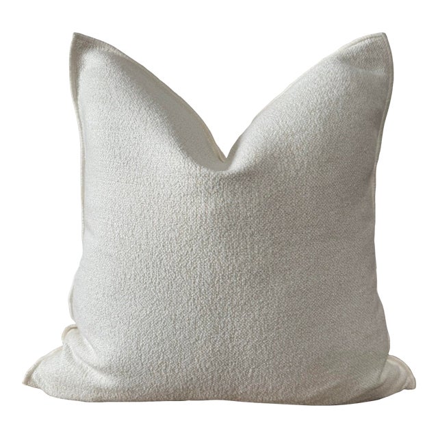 French Chenille Pillow With Down Feather Insert For Sale