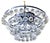 German Crystal Ceiling Lamp from Faustig, 1970s For Sale