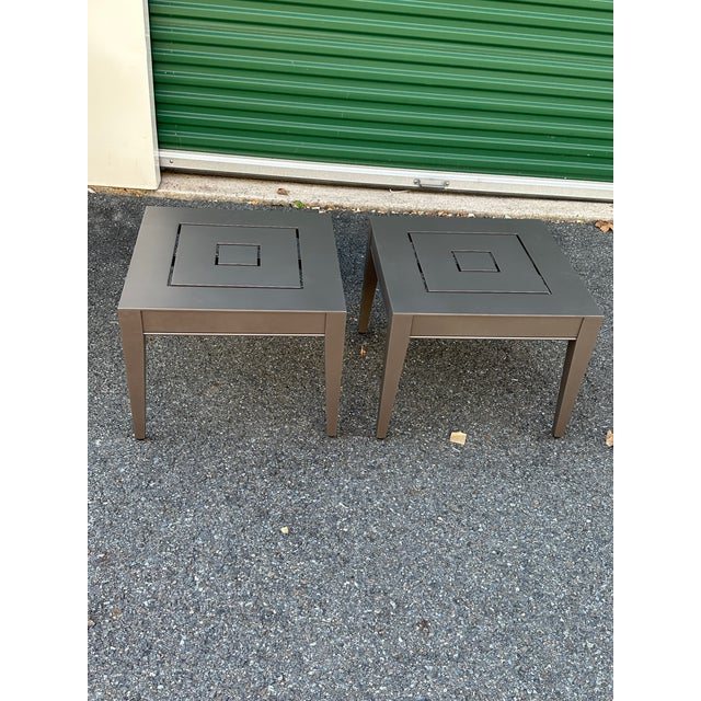 Pair McKinnon and Harris Wyatt Square Side Tables For Sale In Washington DC - Image 6 of 7