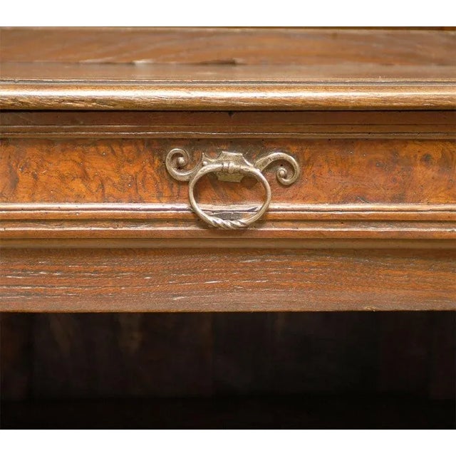 French 1820s Walnut Restoration Vaisselier from Bresse with Burl Wood Panels For Sale - Image 9 of 11