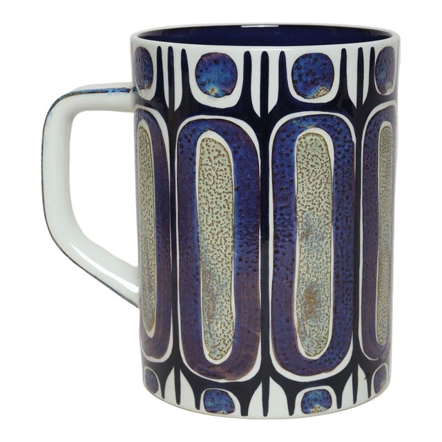 Danish Ceramic Fajence Oversized "Tenera" Mug / Vase German by Royal Copenhagen For Sale